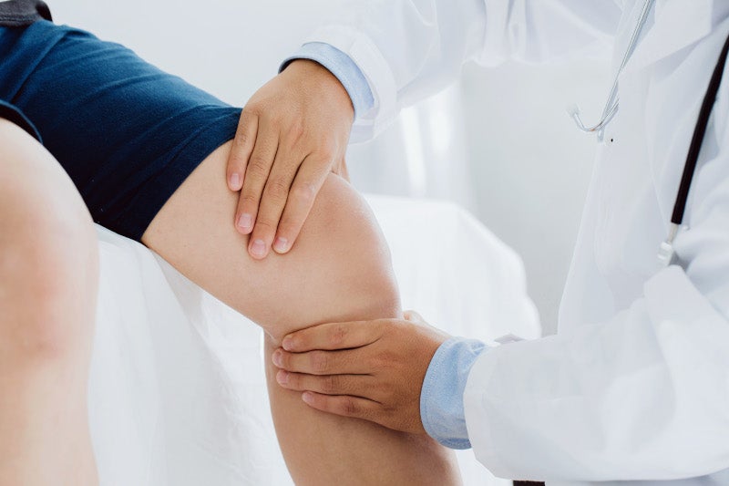 Has your knee been injured in a work-related fall? 