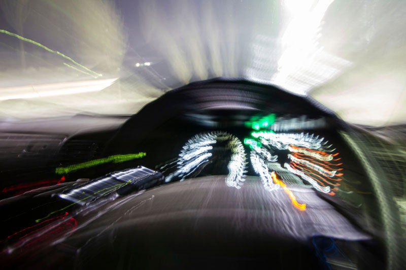 When is the risk of a drunk driving crash highest?